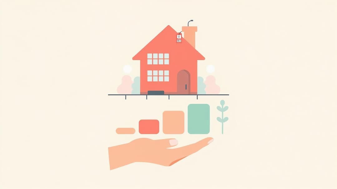 EMI loan calculator illustration showing monthly payment breakdown